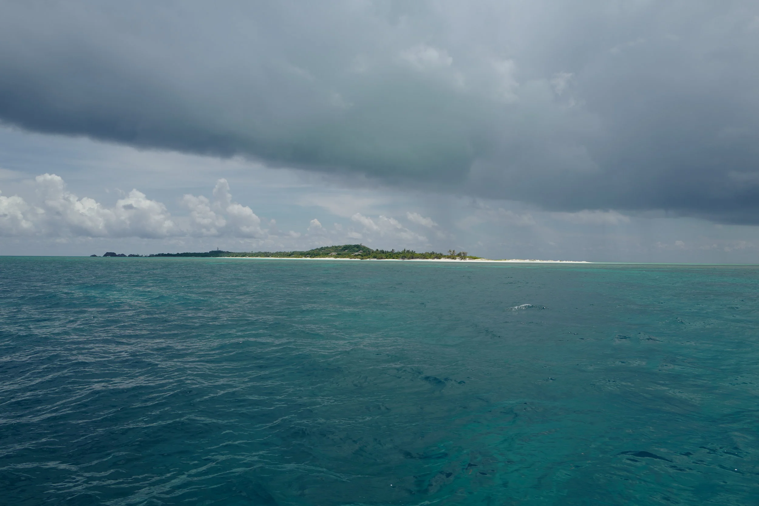  Our view of Amanpulo from the boat that took us snorkeling! 