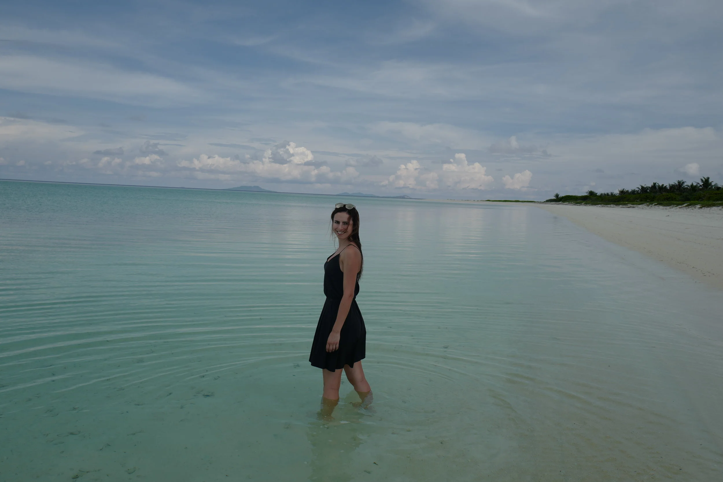  The water is so clear and so shallow, you could walk out for what seems like miles. 
