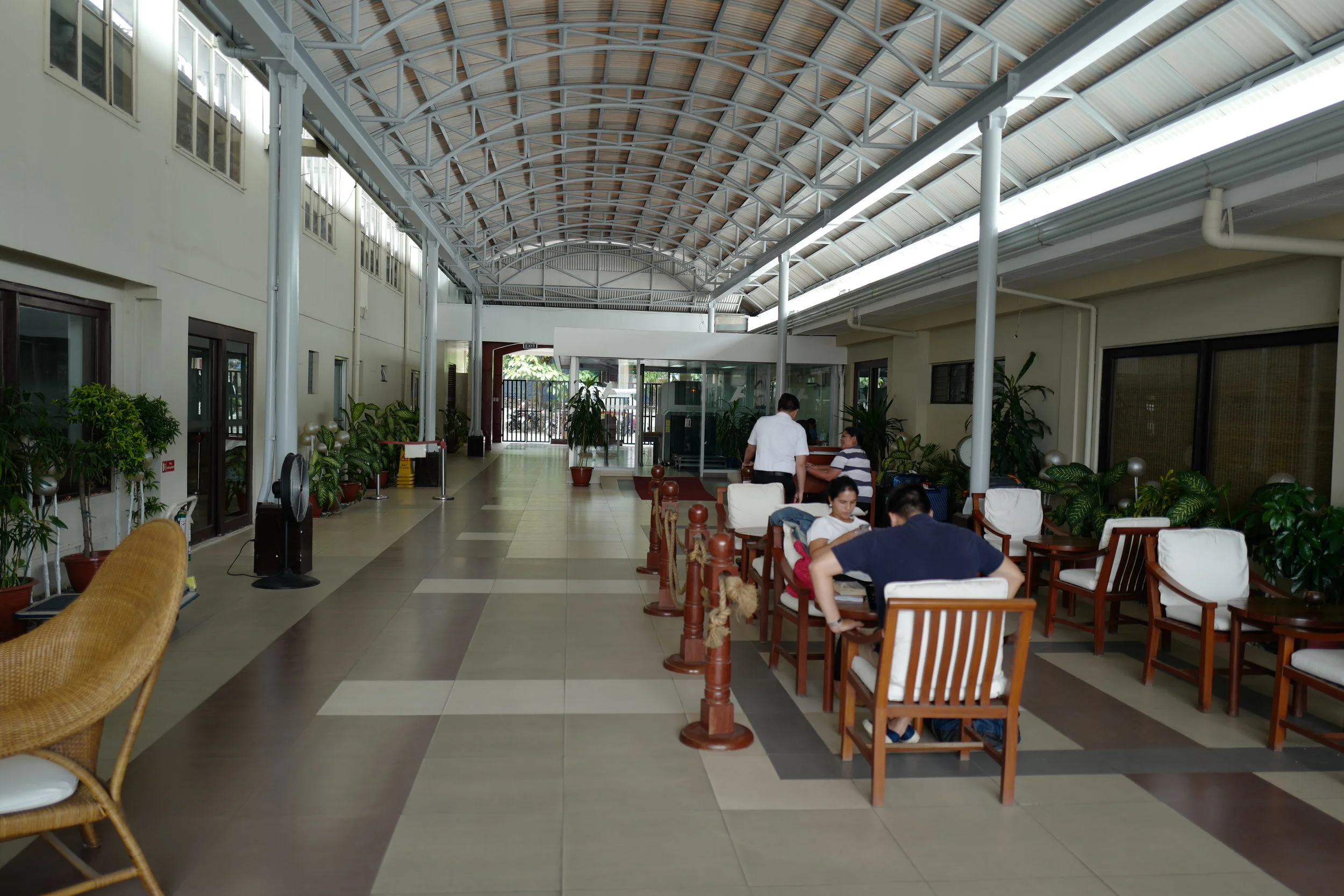  The lounge at Amanpulo's terminal. 