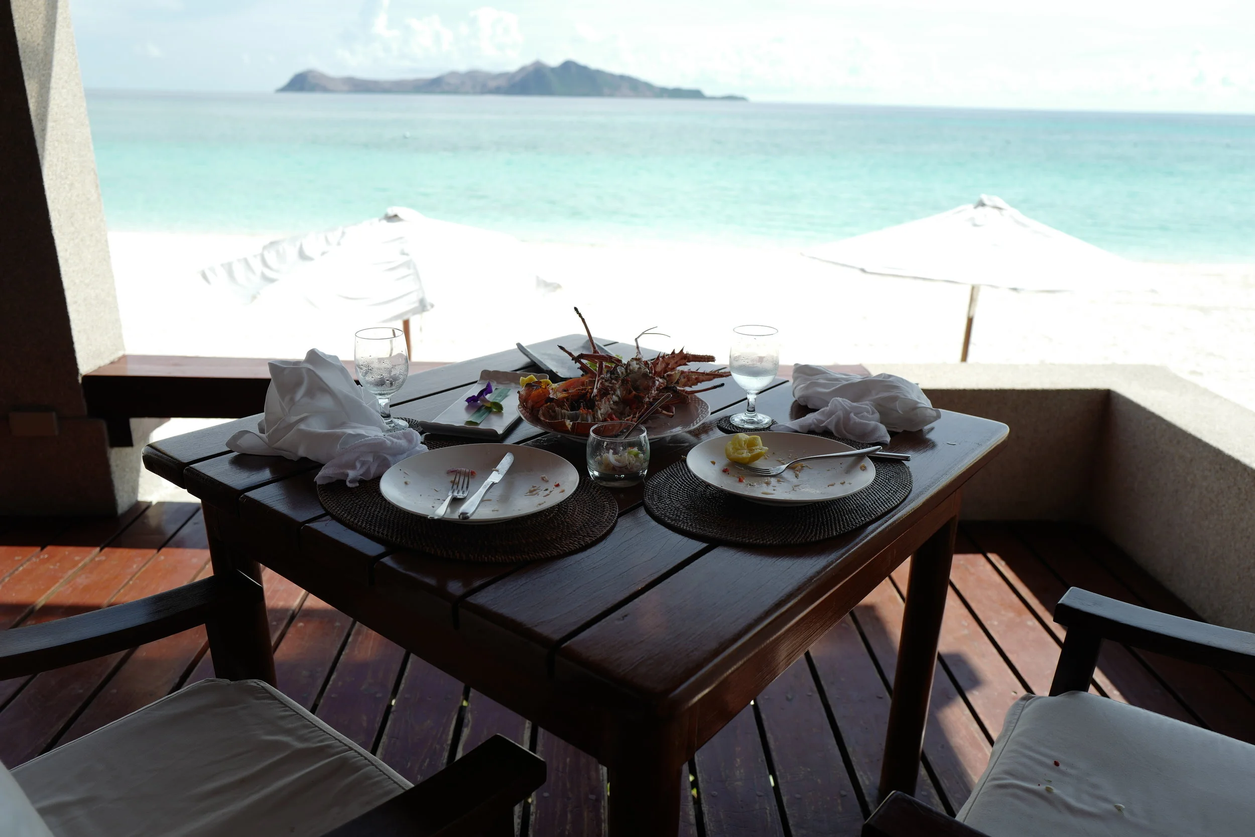  We were already in love with the island! We didn't even want to leave our lunch spot to go see our villa! 
