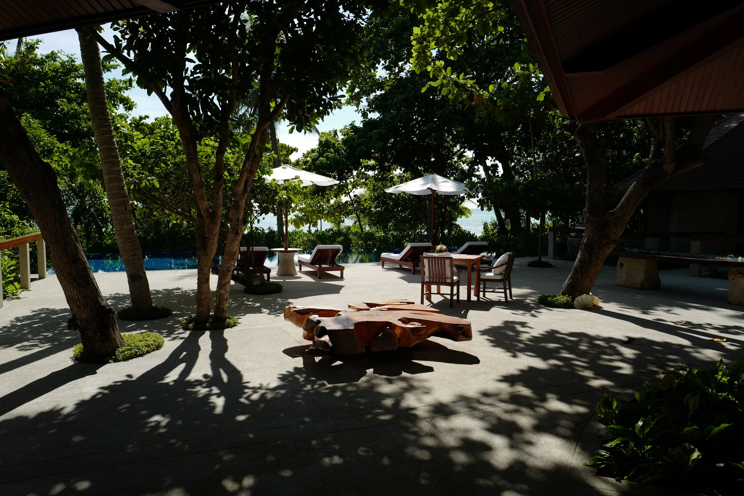  Our villa's patio and pool area 