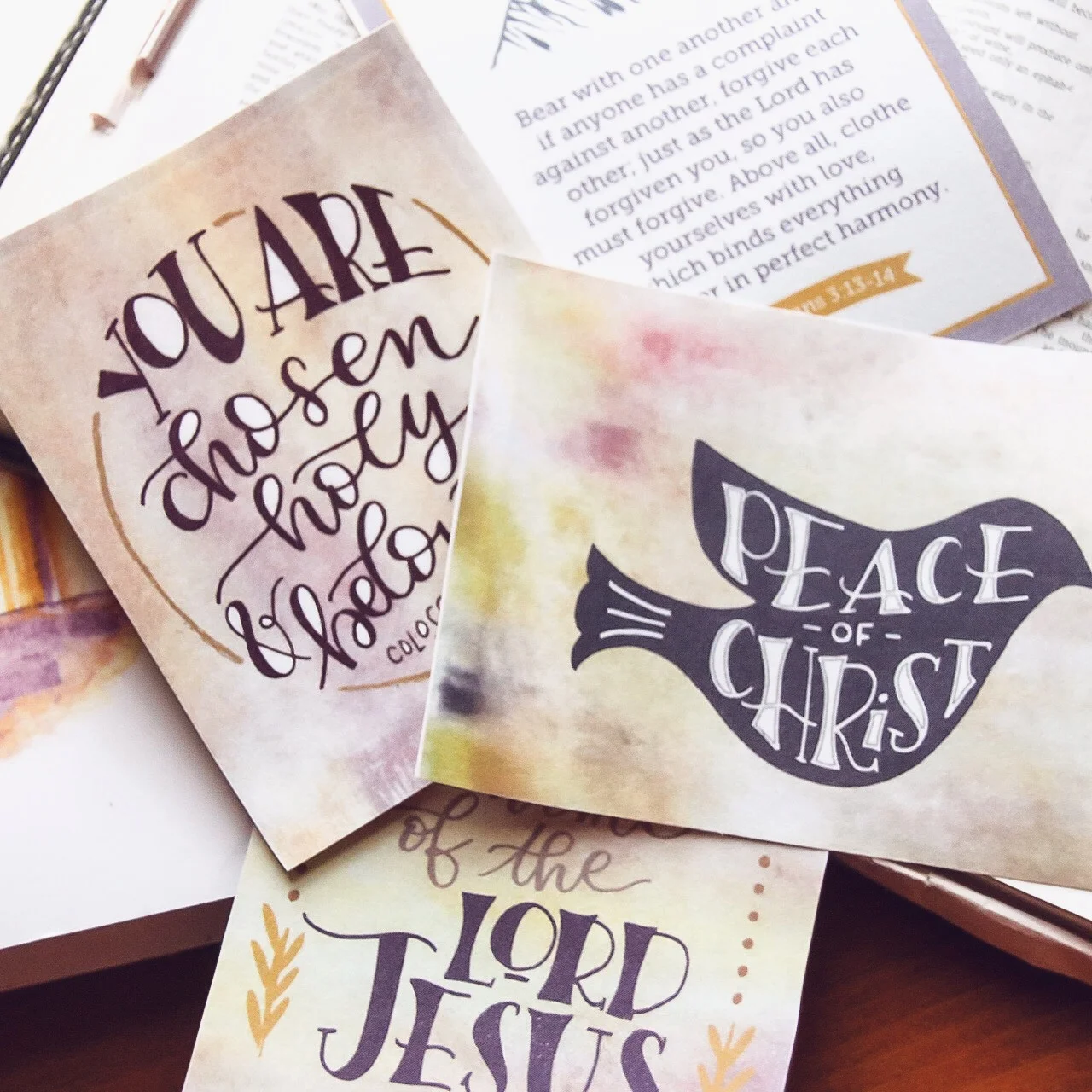 A Lovely {free} Scripture Card Set for You