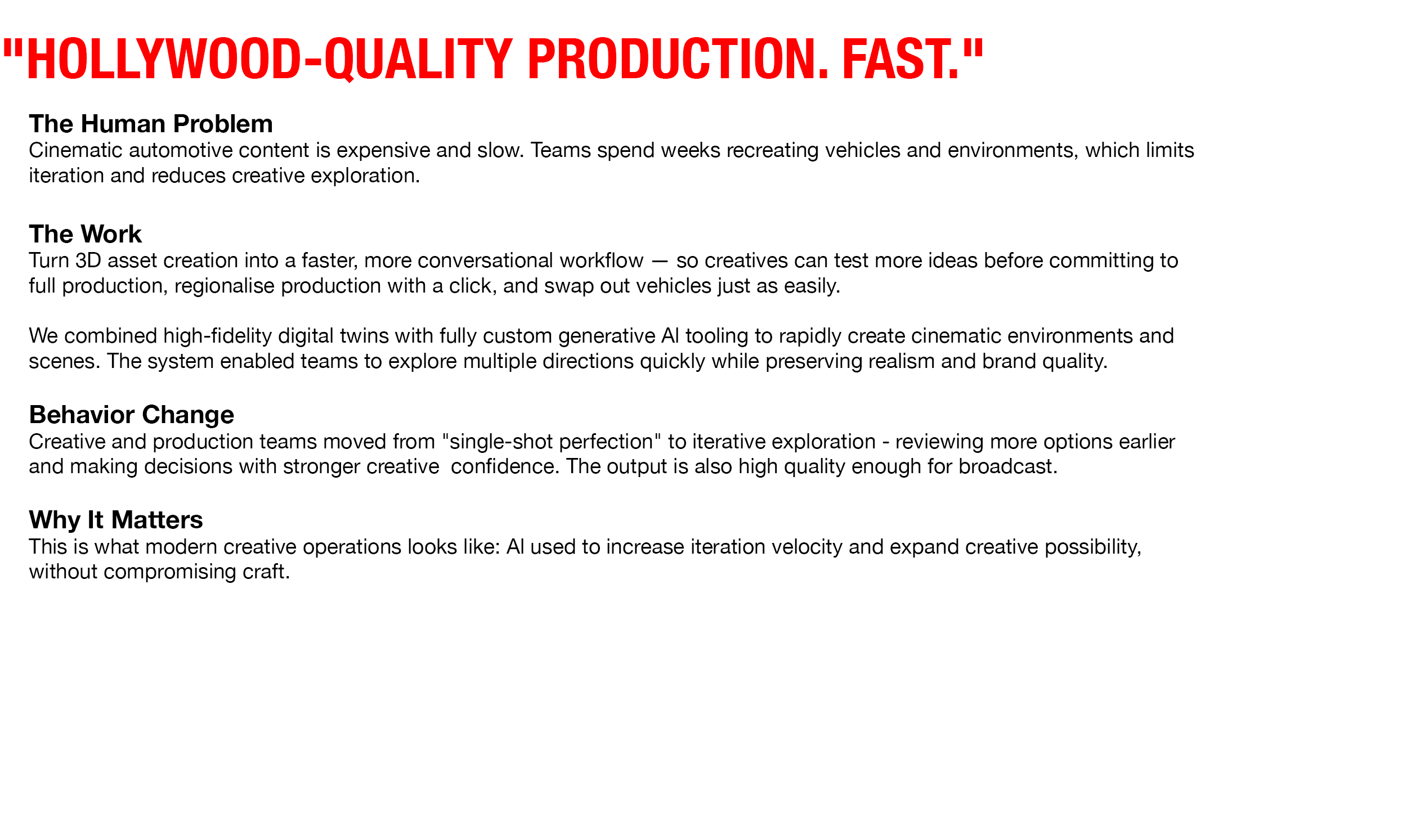 ACCENTURE SONG // JLR NVIDIA // AI-Powered Production Tool