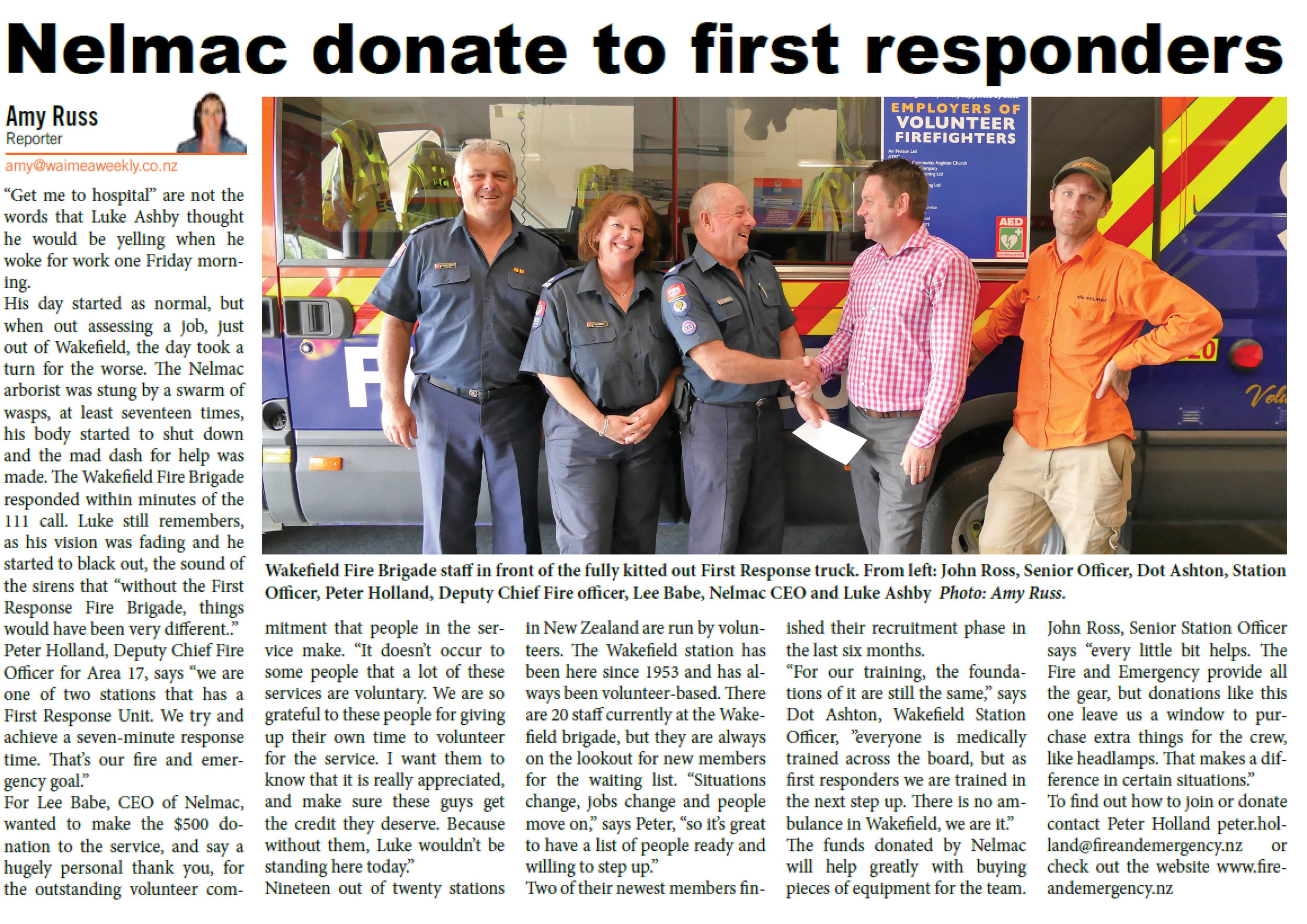Nelmac donate to Wakefield Fire Department.jpg