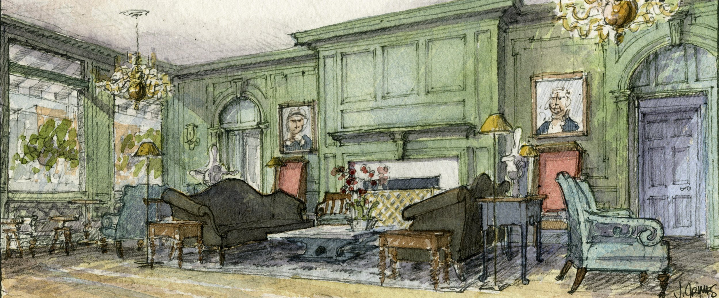 LOBBY DEVELOPMENT WATERCOLOR