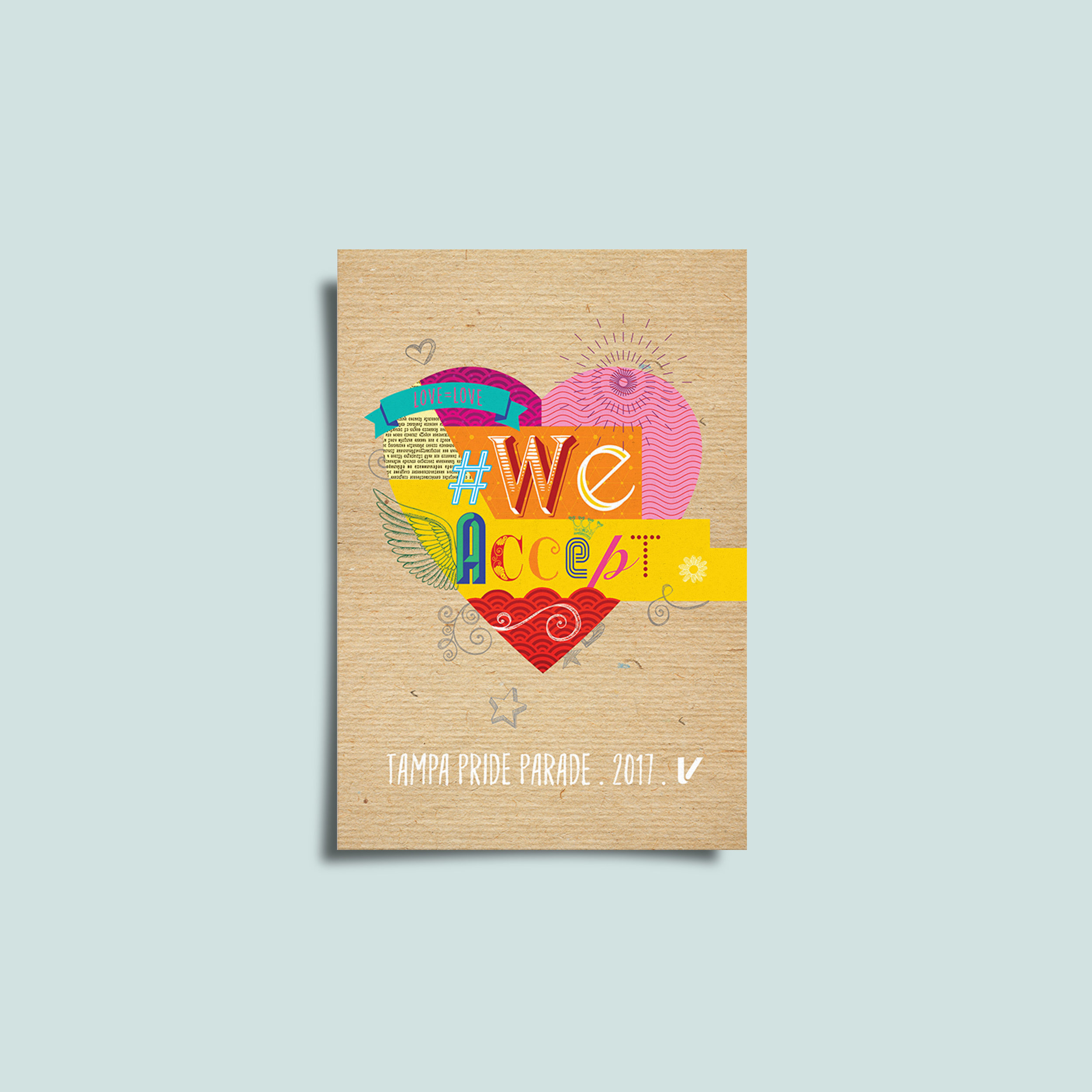 tampa pride parade 2017 postcard