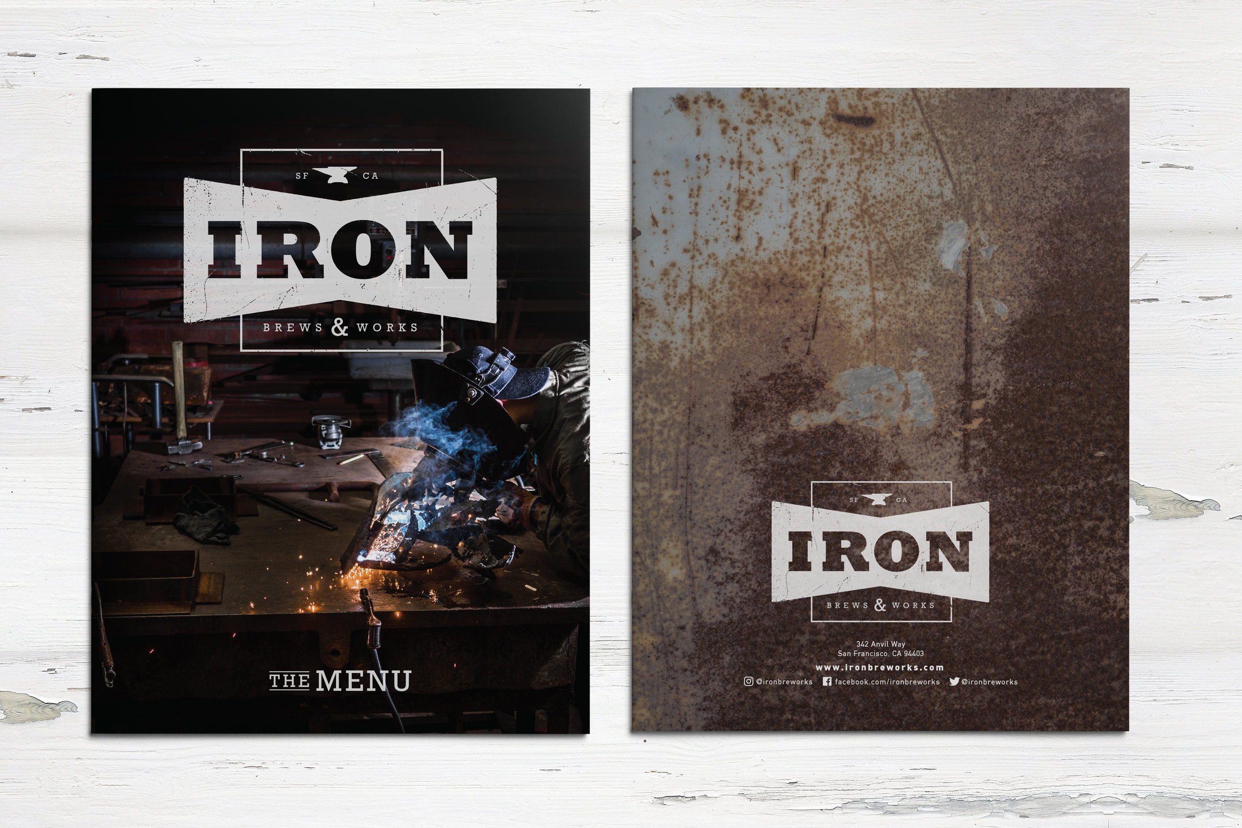Front and Back of Menu