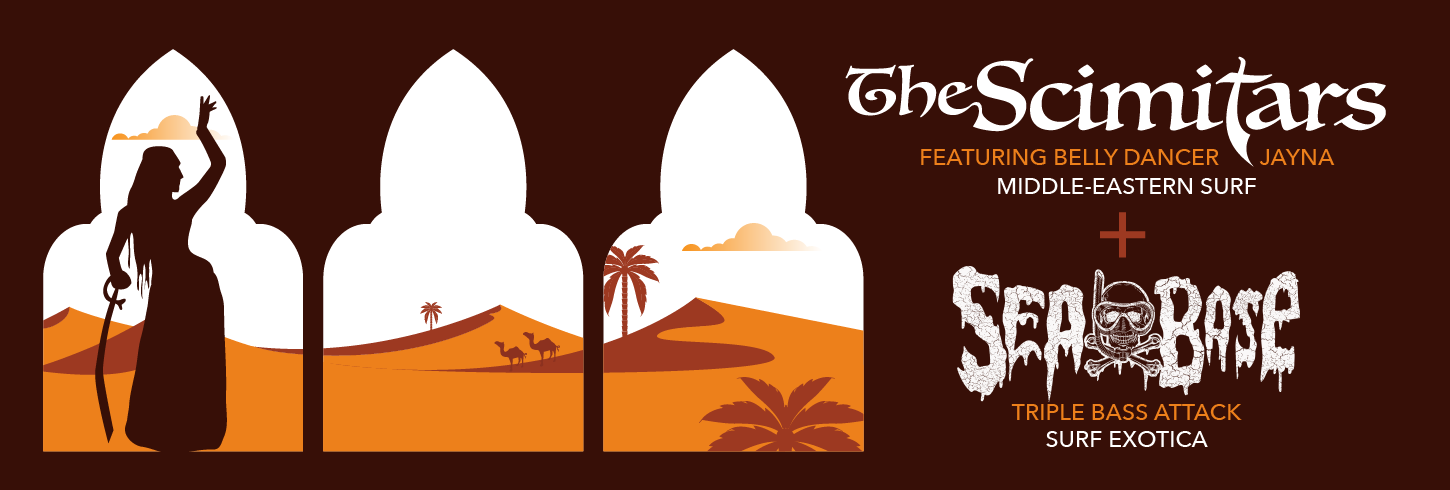 Mid East Surf Exotica With The Scimitars, Sea Base, &amp; Belly Dancing