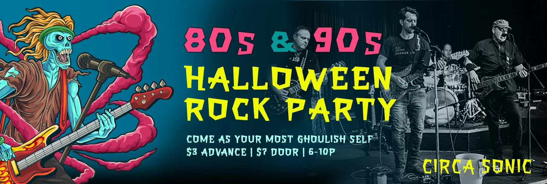 80s &amp; 90s Halloween Rock Party With Circa Sonic