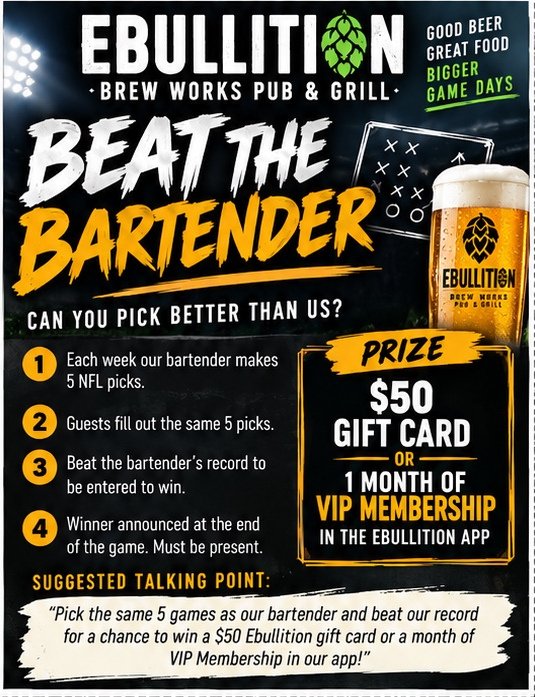 Beat the Bartender Rules