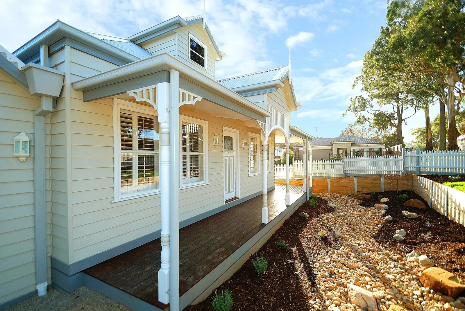 Timber verandah posts on a weatherboard home — browse the post range