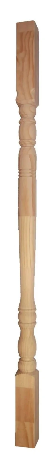 V1 timber verandah post full-length product photograph showing the profile and square ends