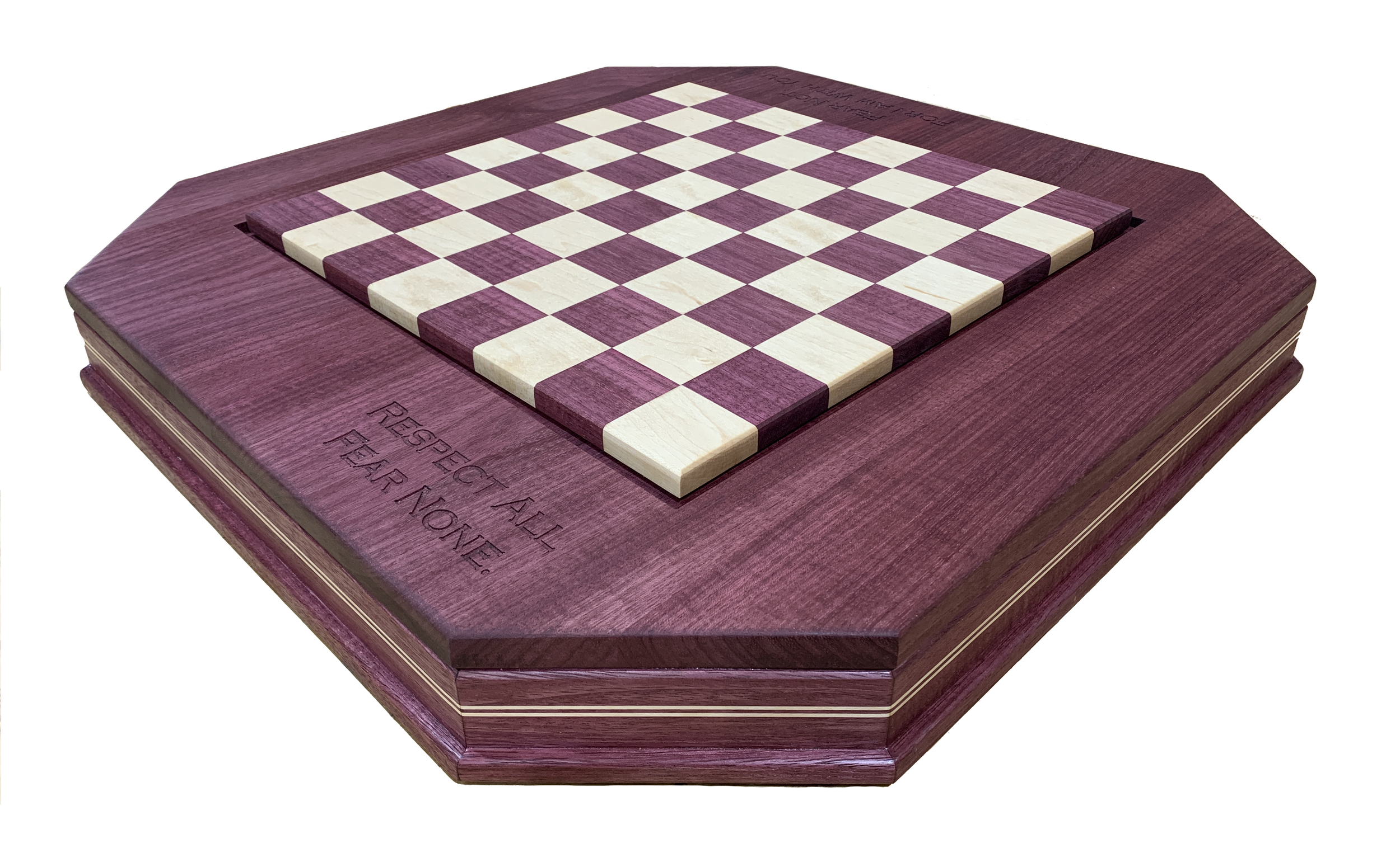 Custom Wood Creations: Custom 20x20 Chess Board - Cape Fear Games