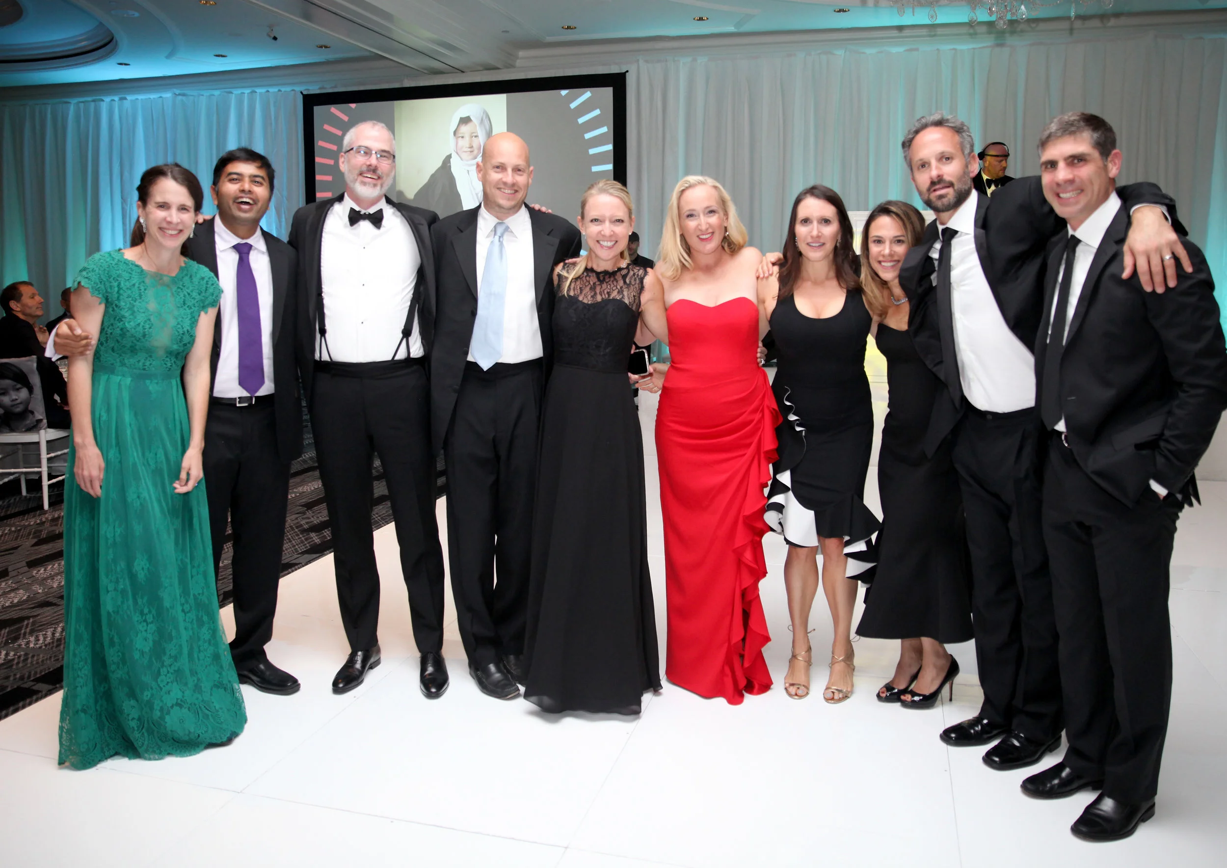 Northwest Regional Board Member Kimberly Harding with her guests (Photo by Getty Images)