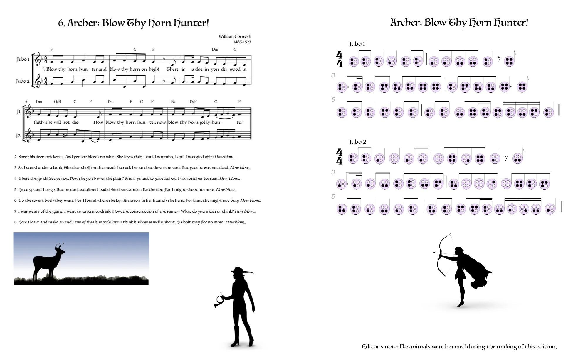 Blow Thy Horn Hunter (score &amp; Jubo parts)