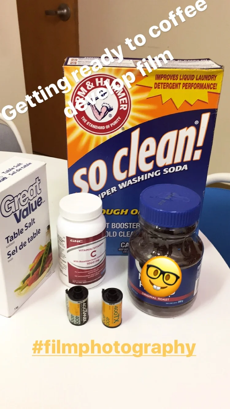 Caffenol (Coffee) Developing