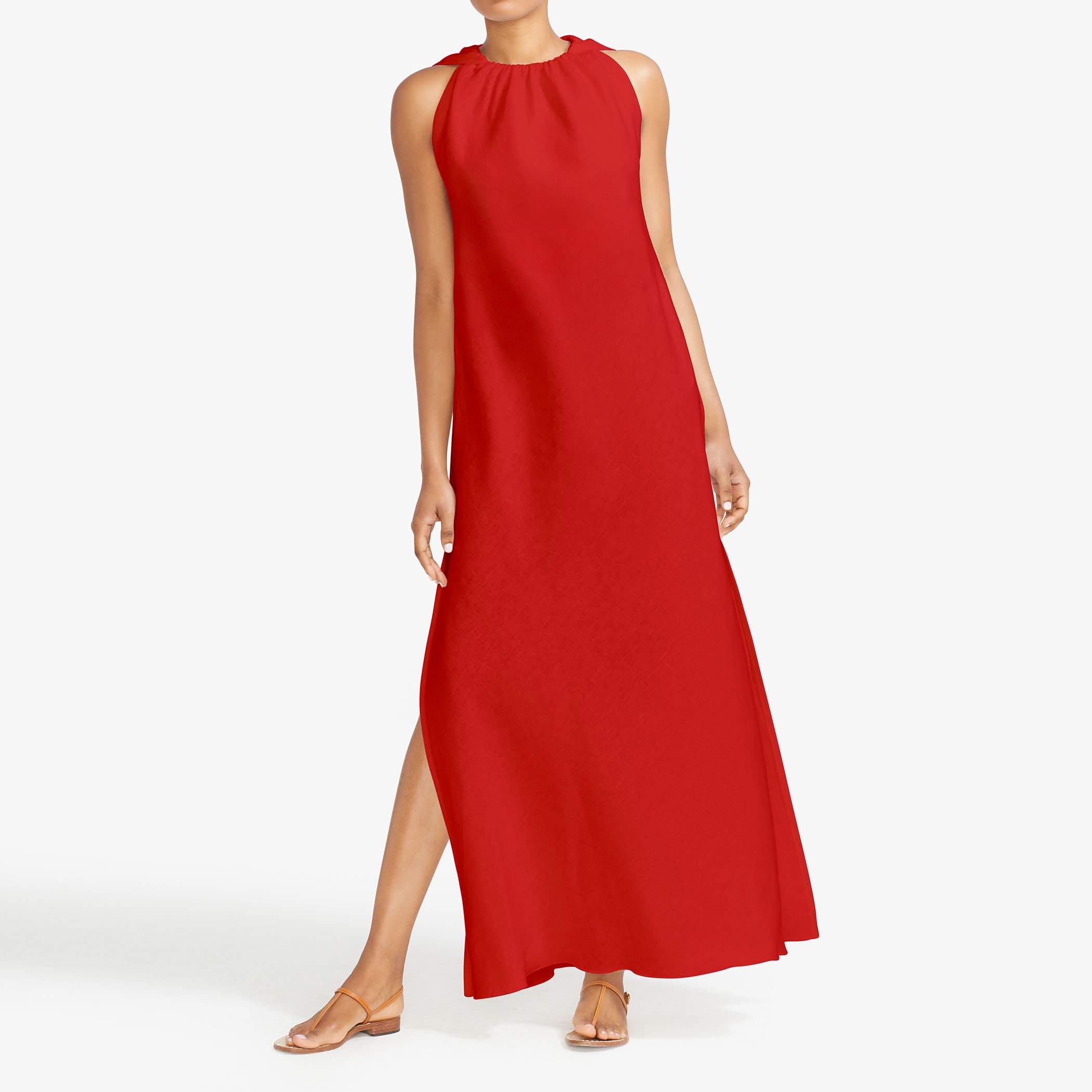 LouLou-Ltd_Crossover-Neck-Caftan_Linen_Red.jpg