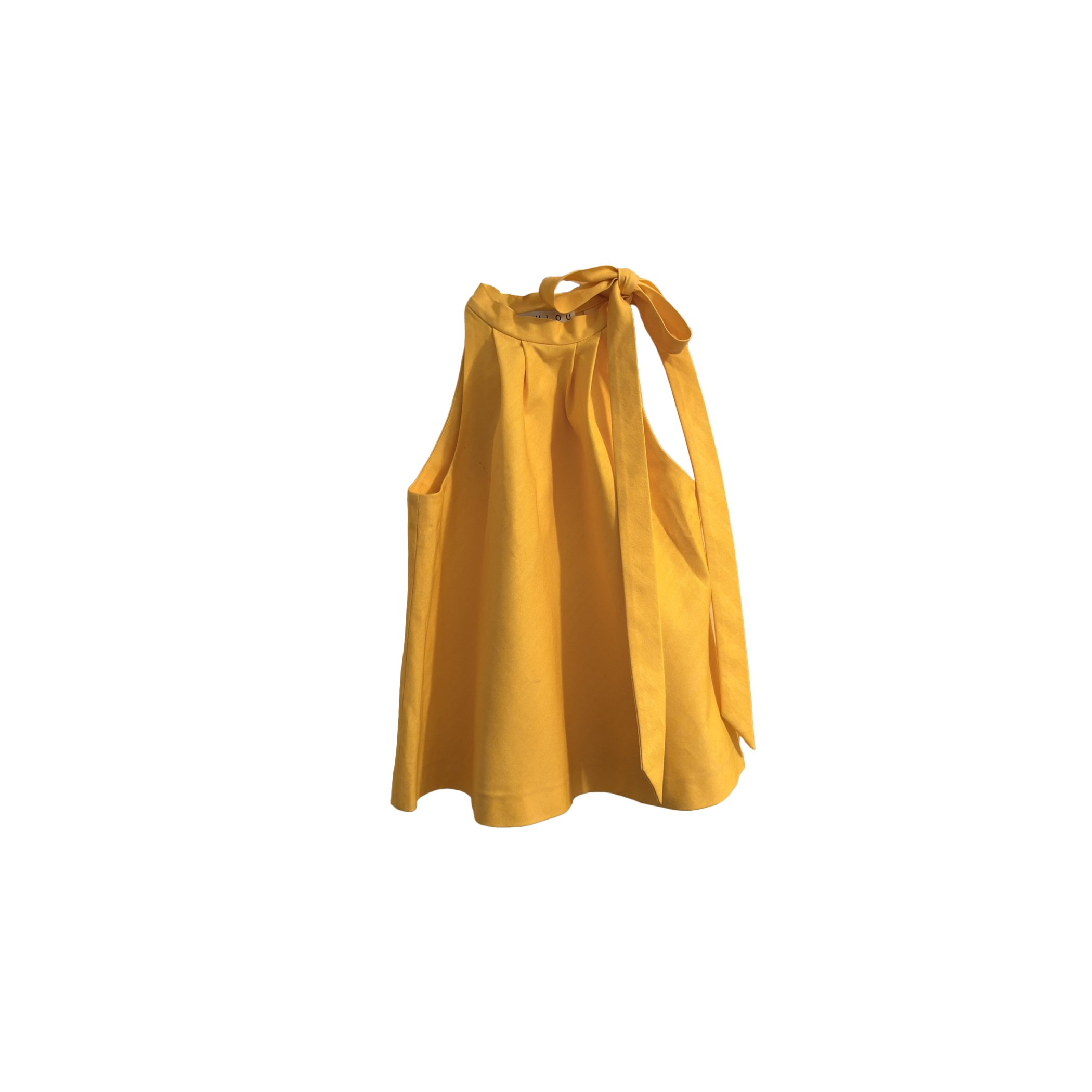 LouLou-Ltd_Trapeze-Top_Denim_Yellow_00.JPEG