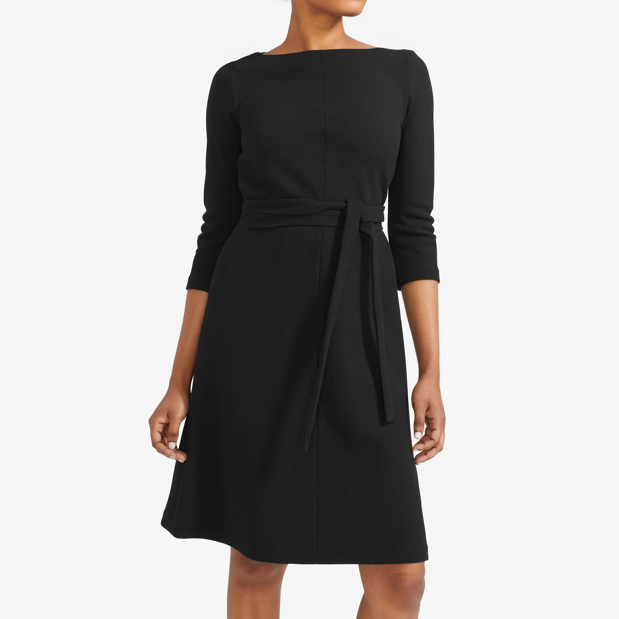 LouLou-Ltd_Chemise-Three-Quarter-Dress_Wool-Crepe_Black_003.jpg