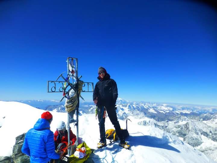 The summit of the Dent Blanche (4,357m) was my first technical 4,000m peak and brought me one step closer to achieving my dream. 