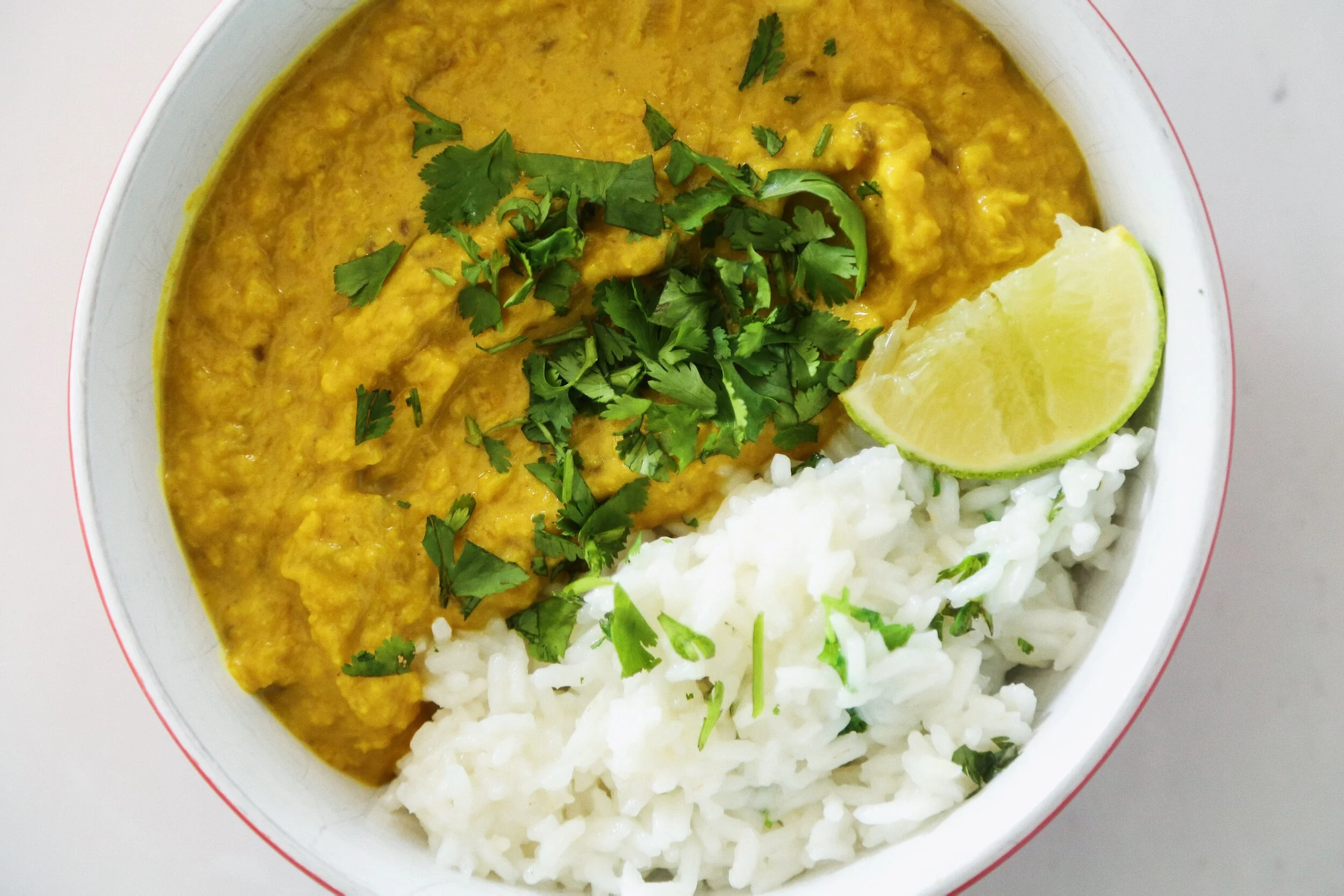 Lentil, butternut squash and coconut dal in 30 minutes
