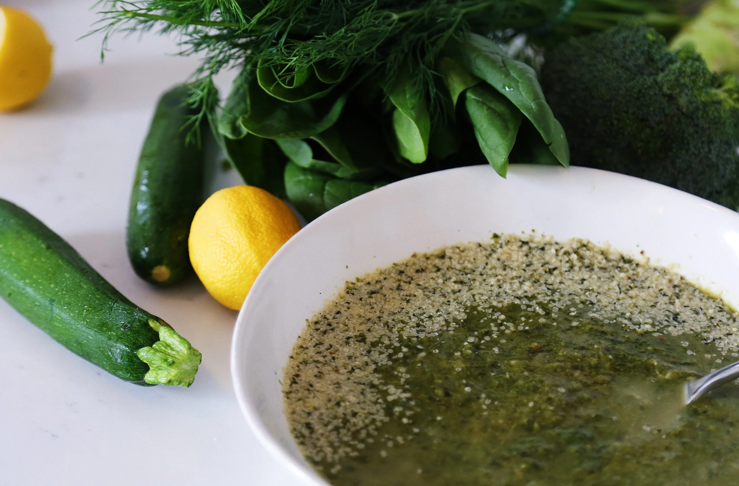 The power of greens + my go-to mighty greens soup recipe
