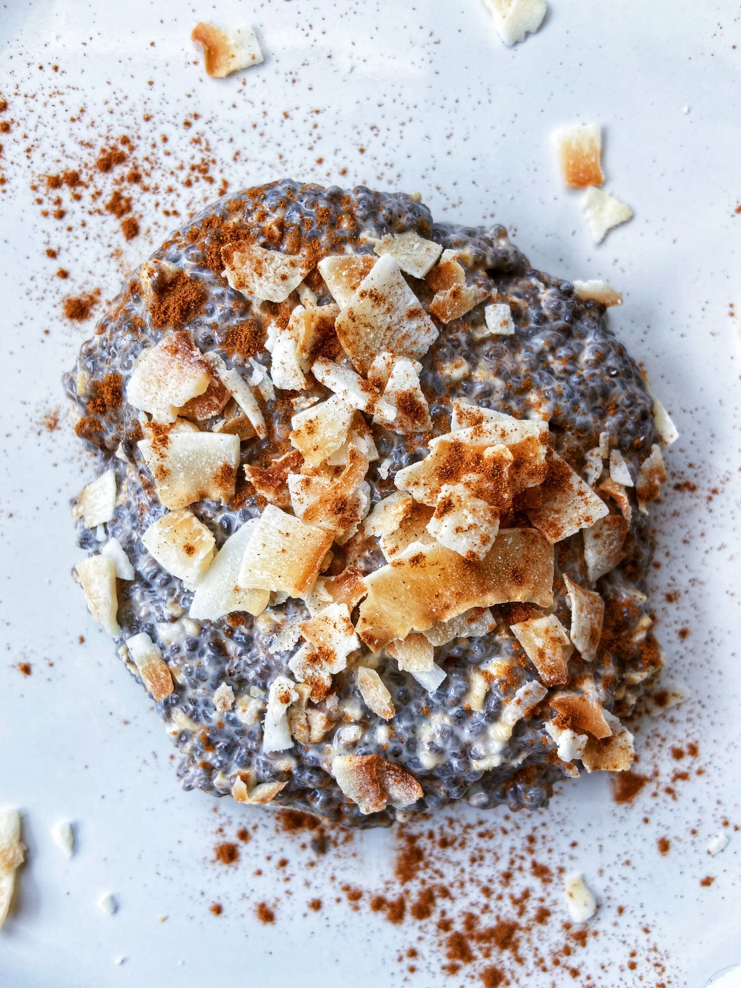 Fruit-free spiced coconut chia pudding