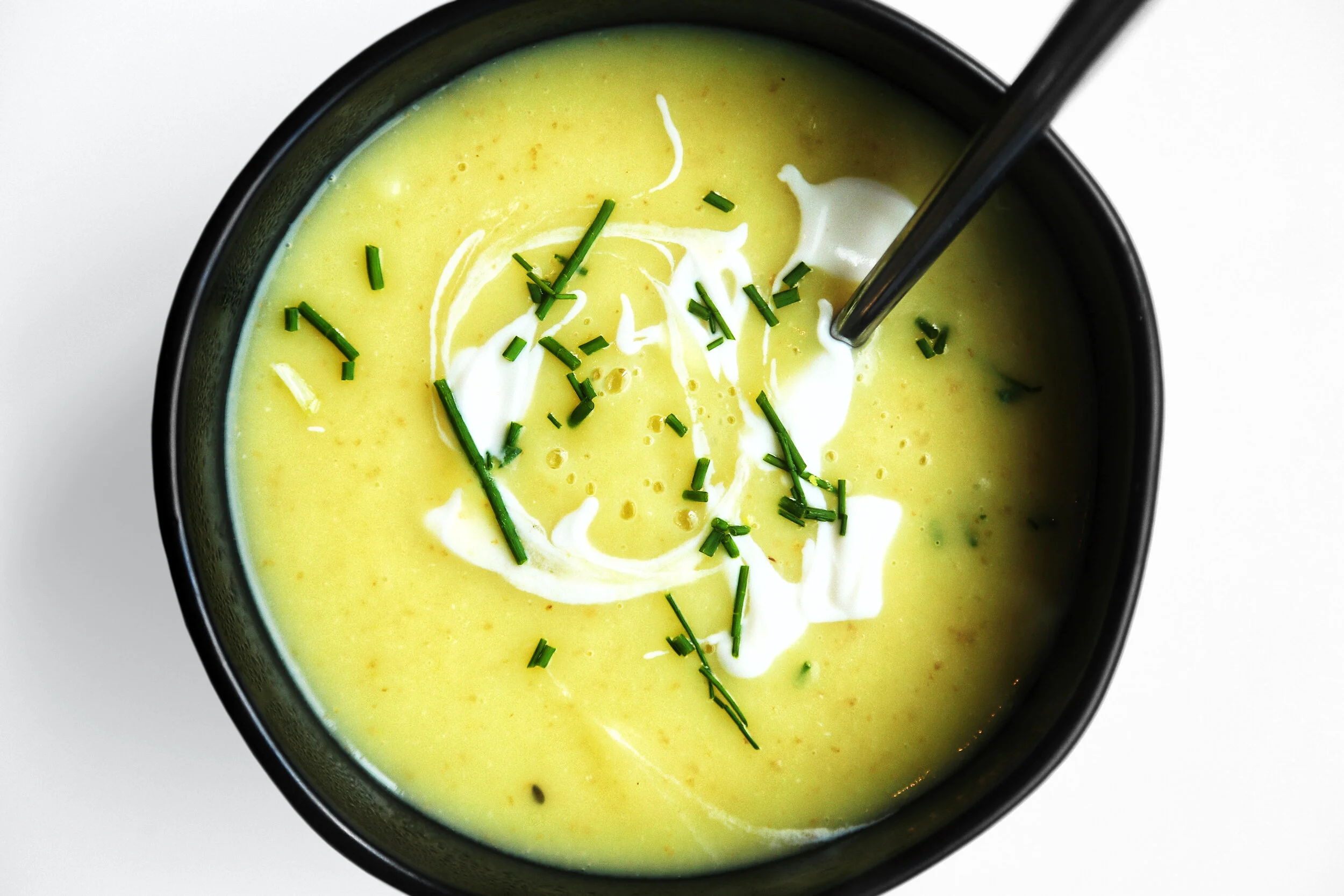 Immune-boosting ginger potato leek soup