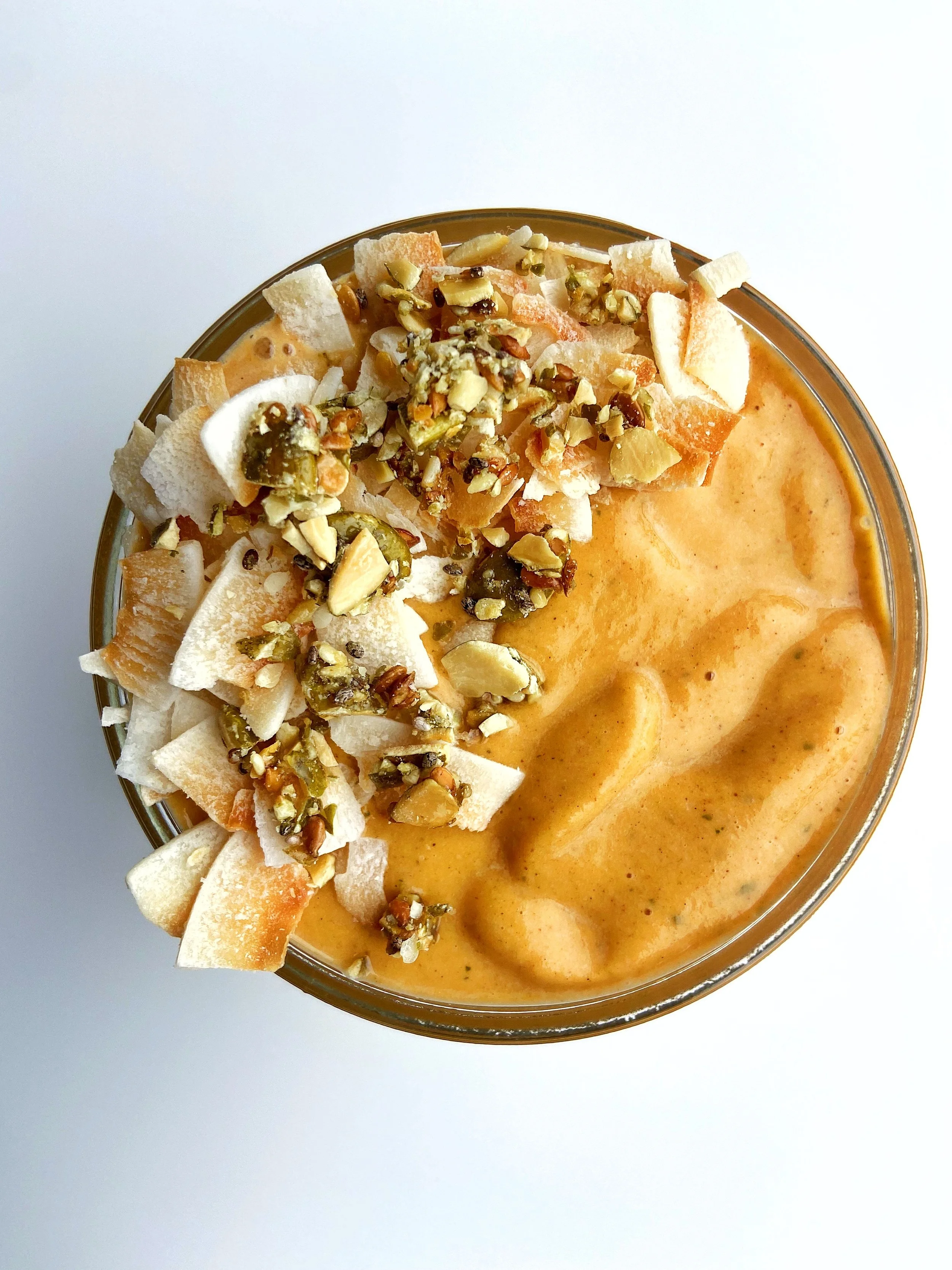 Warm and nourishing sweet potato shake