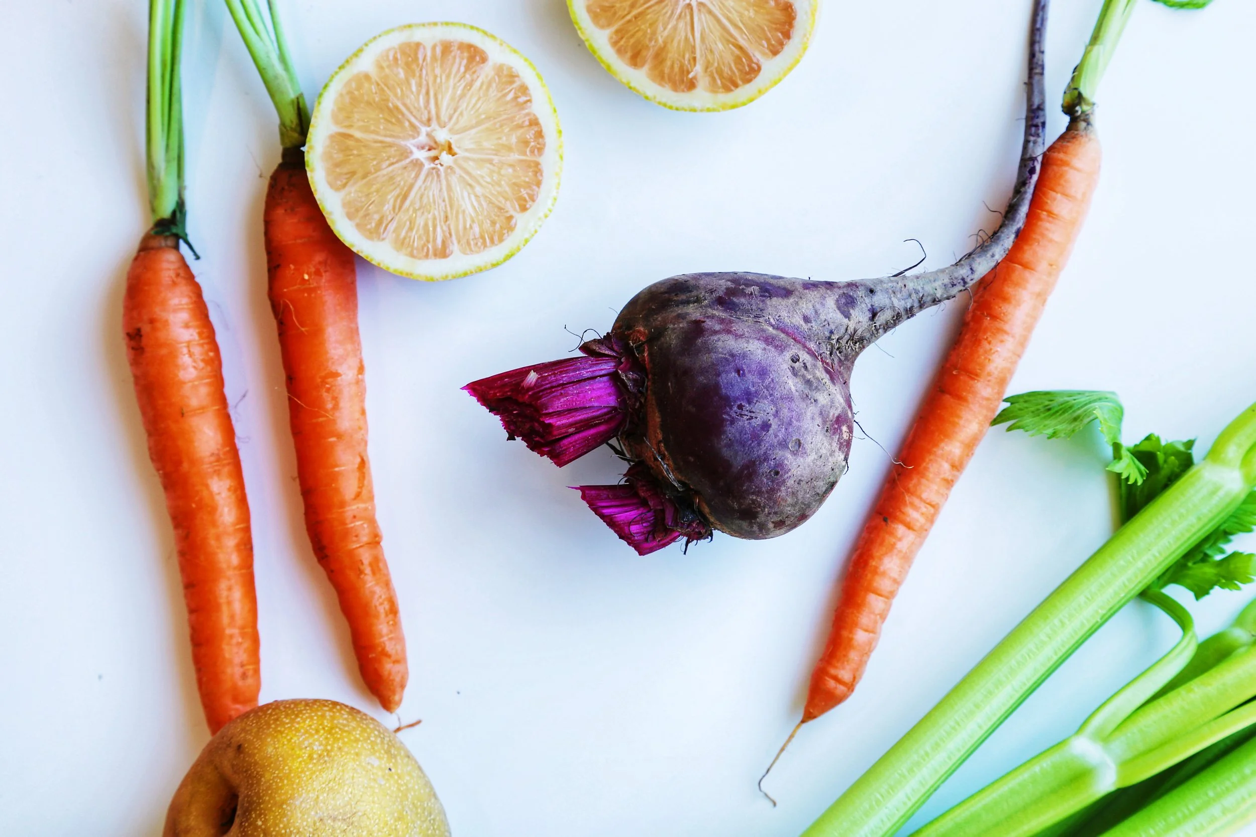 Healing autumn root vegetable juice