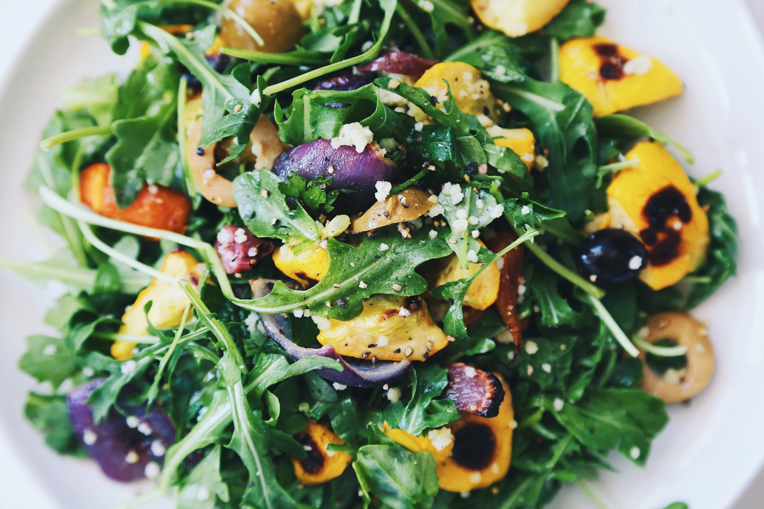 Warming and herby Mediterranean summer salad