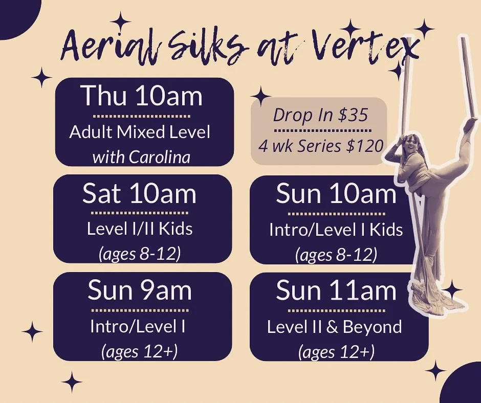 🔮 I see flying in your future🔮

~ H E L L O  O C T O B E R ~

Single &amp; Series classes are ready for your registration at @climbvertex 💜

Join us!
&hellip; if you dare ;)