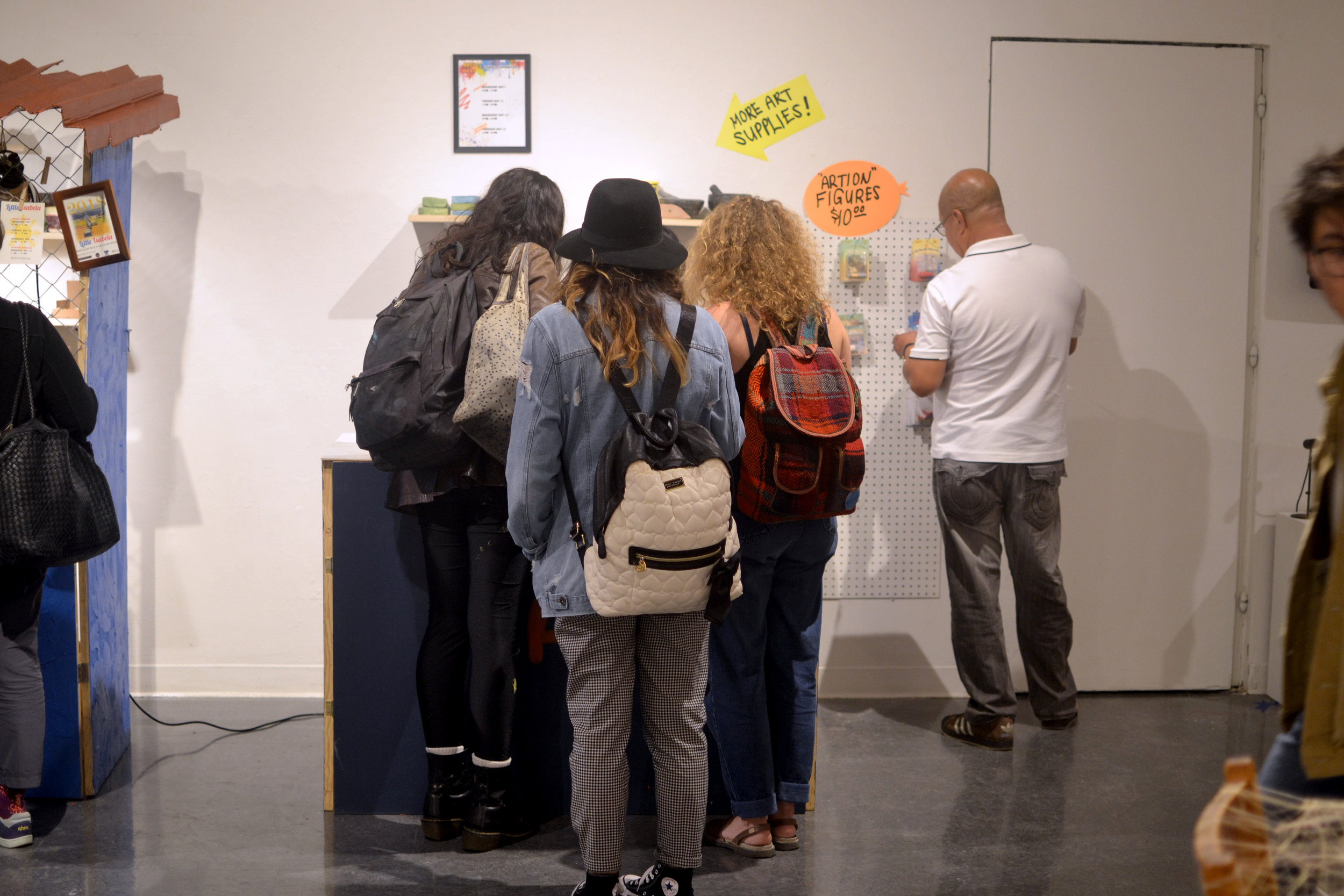  Documentation from opening reception of The Berkeley Biennial (2018) show by Johany Huinac De Leon. 