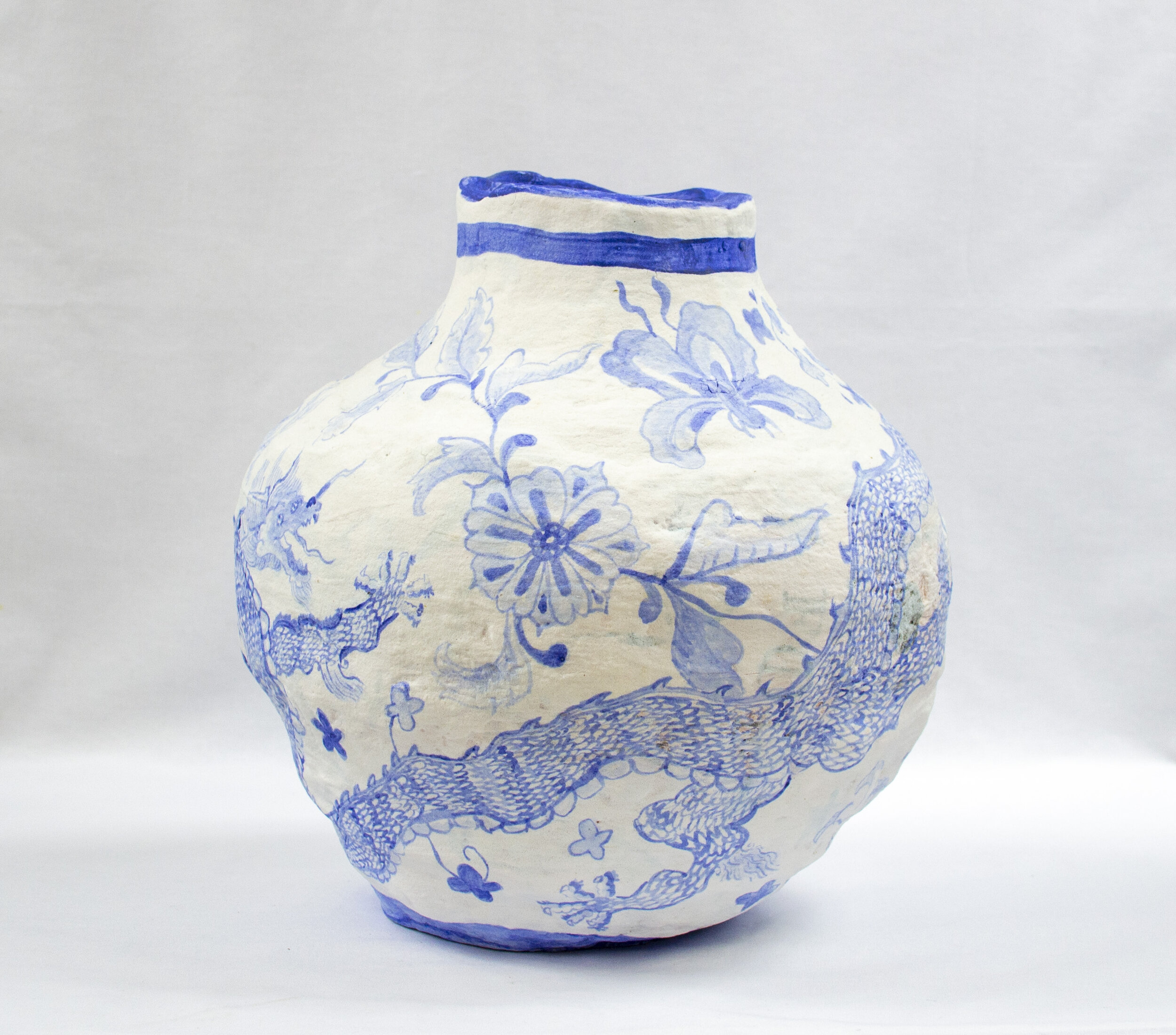 Dirty Porcelain (Burial Jar for White and Blue Adoration)