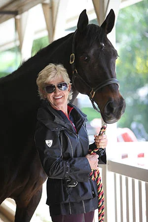 Mette and a horse