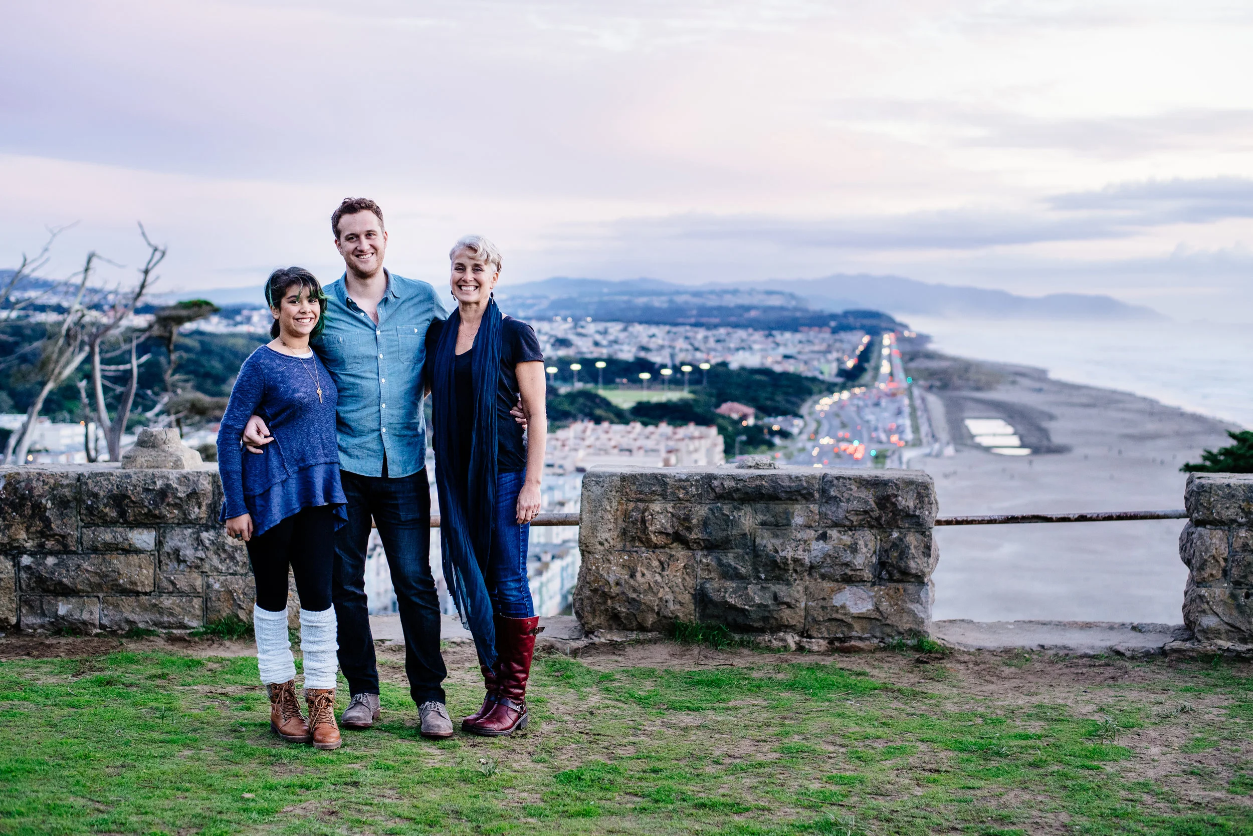 Maleeha, Nicholai and Joy at Sutro Heights Park