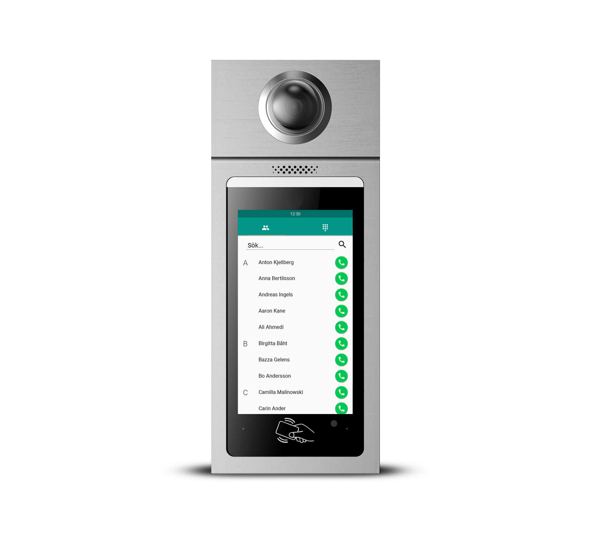 Axessa_porttelefon_silver_produkt_front_shadow.png
