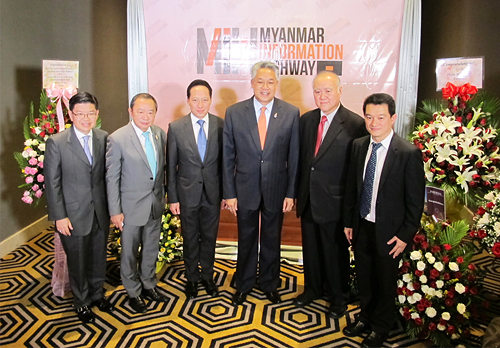 Thai Ambassador to The Republic of the Union of Myanmar (3rd from right) wasthe guest-of-honourfor the opening ceremony at Republic of the Union of Myanmar.