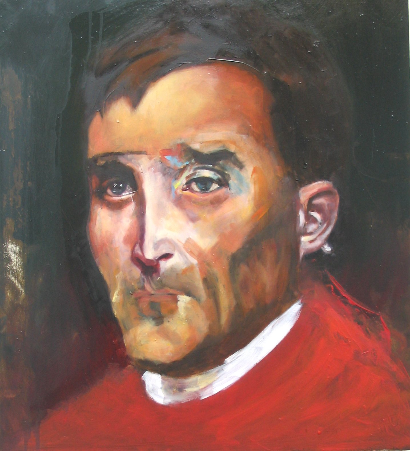 'John Fisher' 2008 Oil and Beeswax on Board 55x50cms.jpg