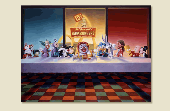 Ron English 'Last Supper'.gif