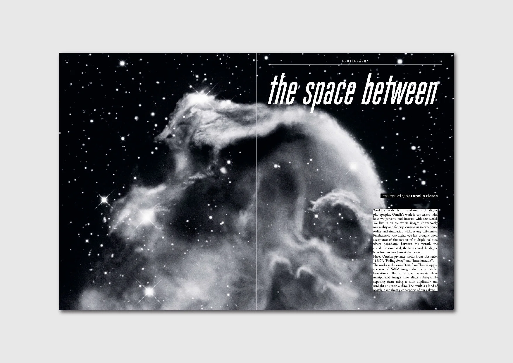 The Space Between: photo series by Ornella Fieres