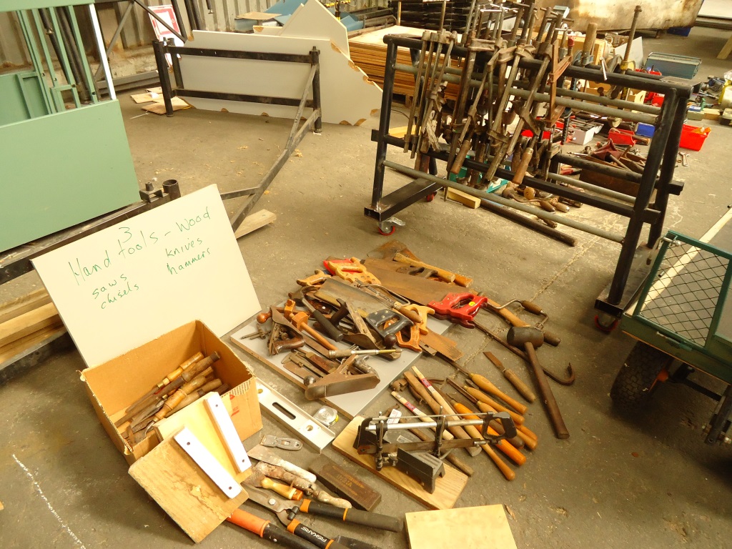 Initial sort-out of donated tools (Copy)