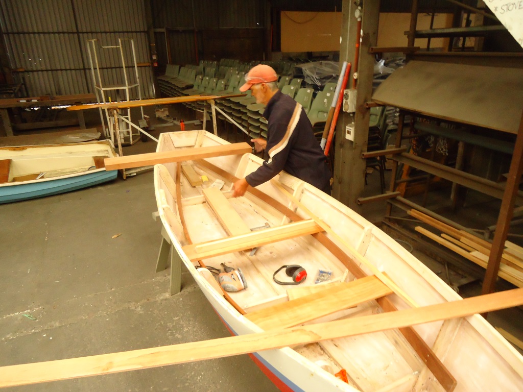 Ron refurbishing his boat (Copy)