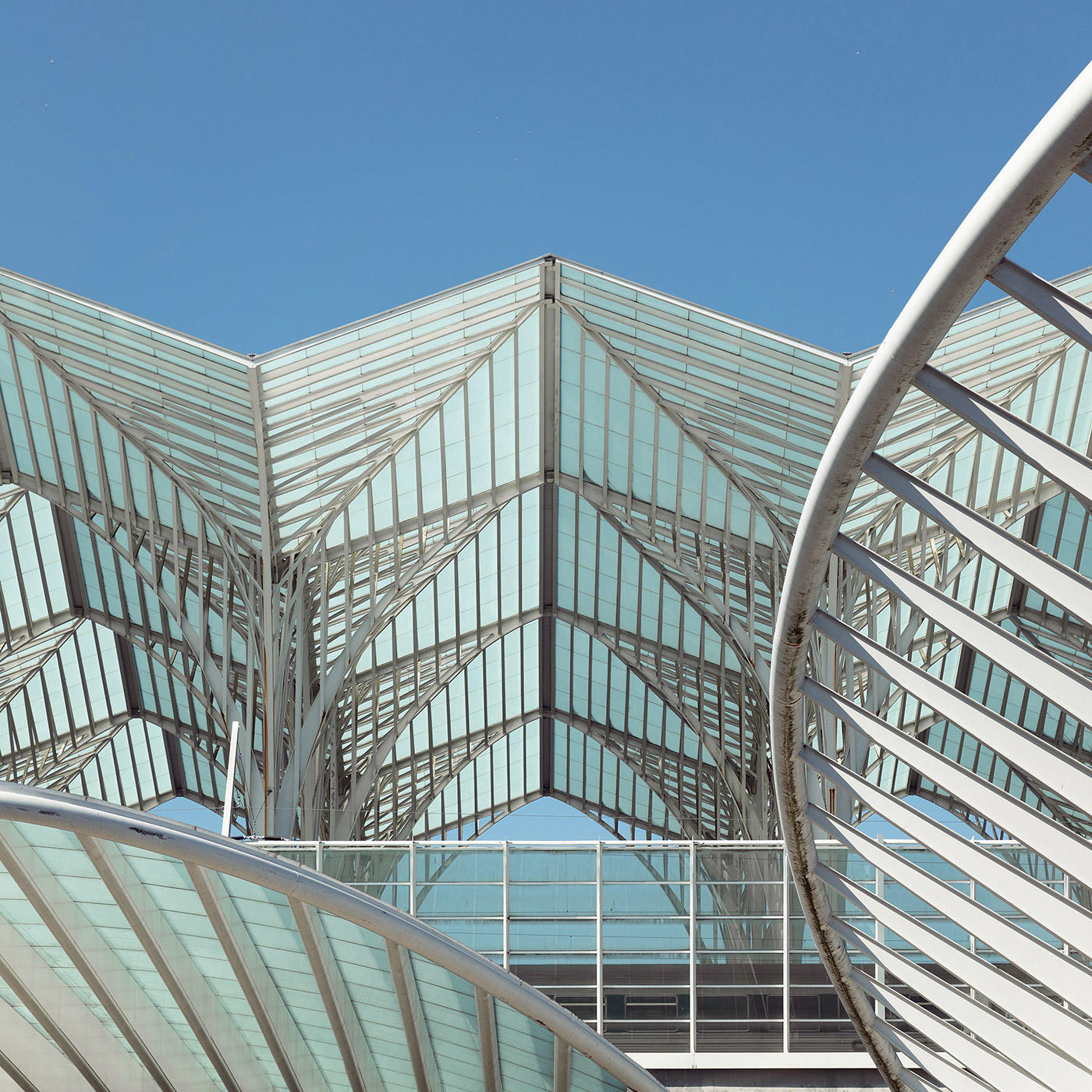 Gare do Oriente . Location: Lisbon, Portugal . Architect: Santiago Calatrava
