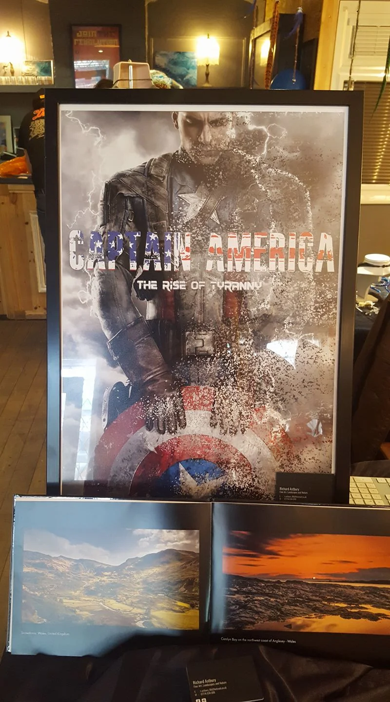 Jims excellent job on printing this Cpt. America print that was sold a few weeks later