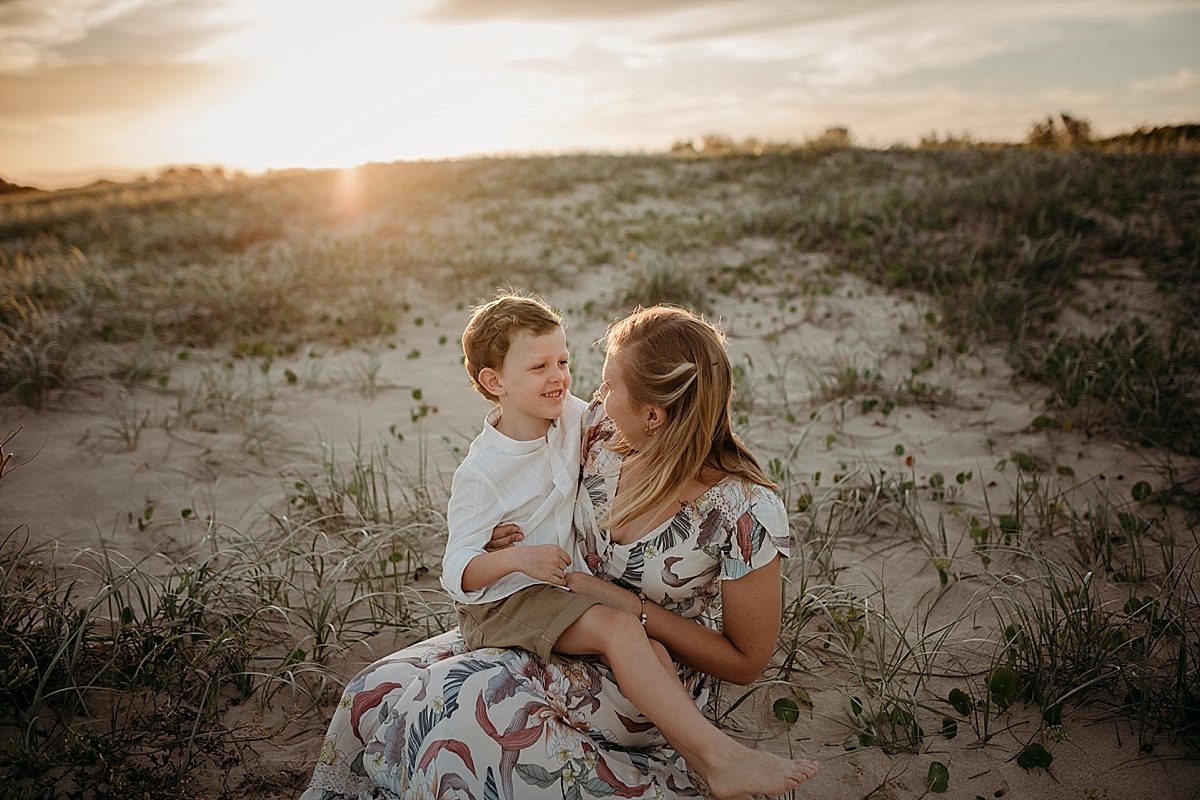 sunset family session wollongong