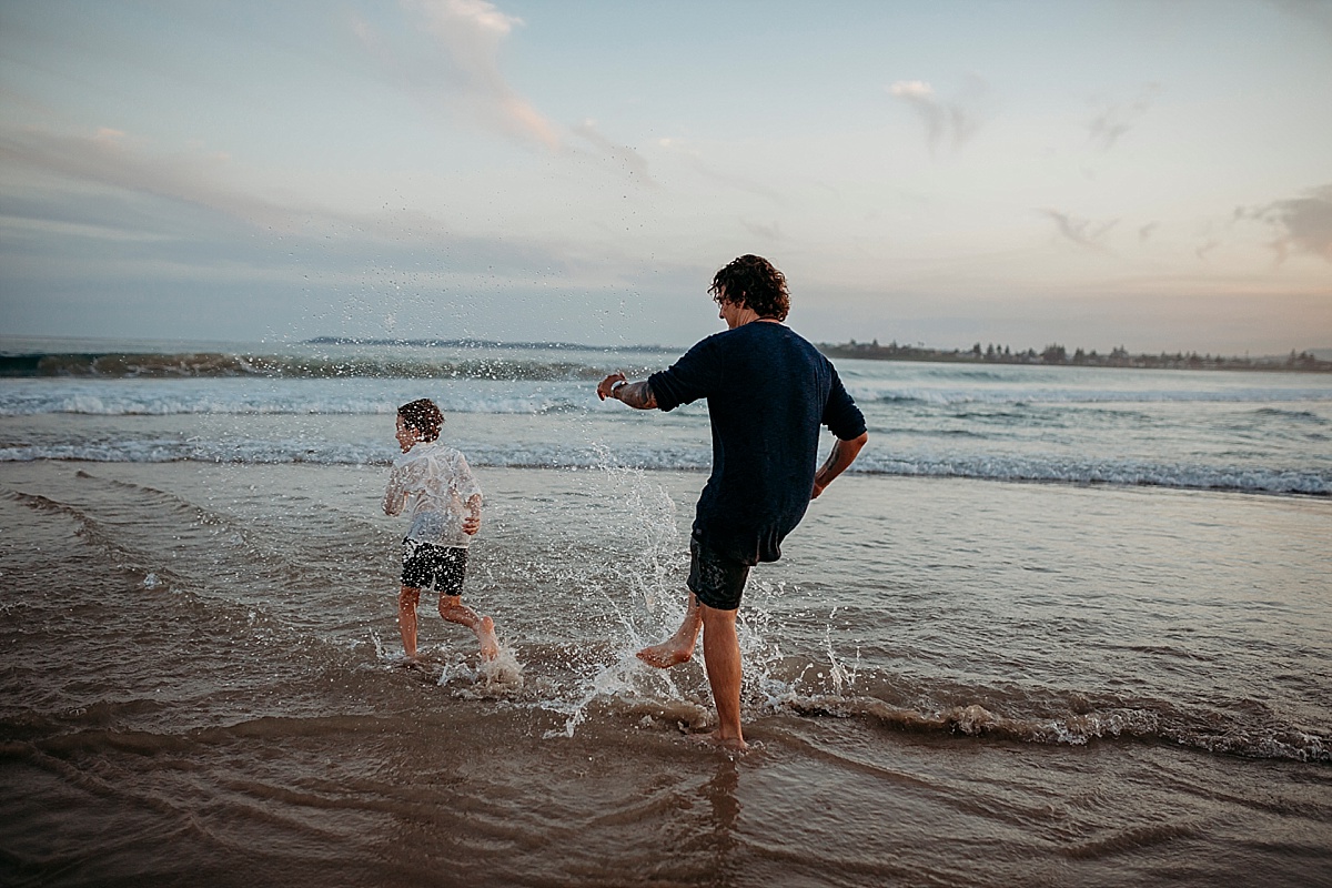 dad wetting son