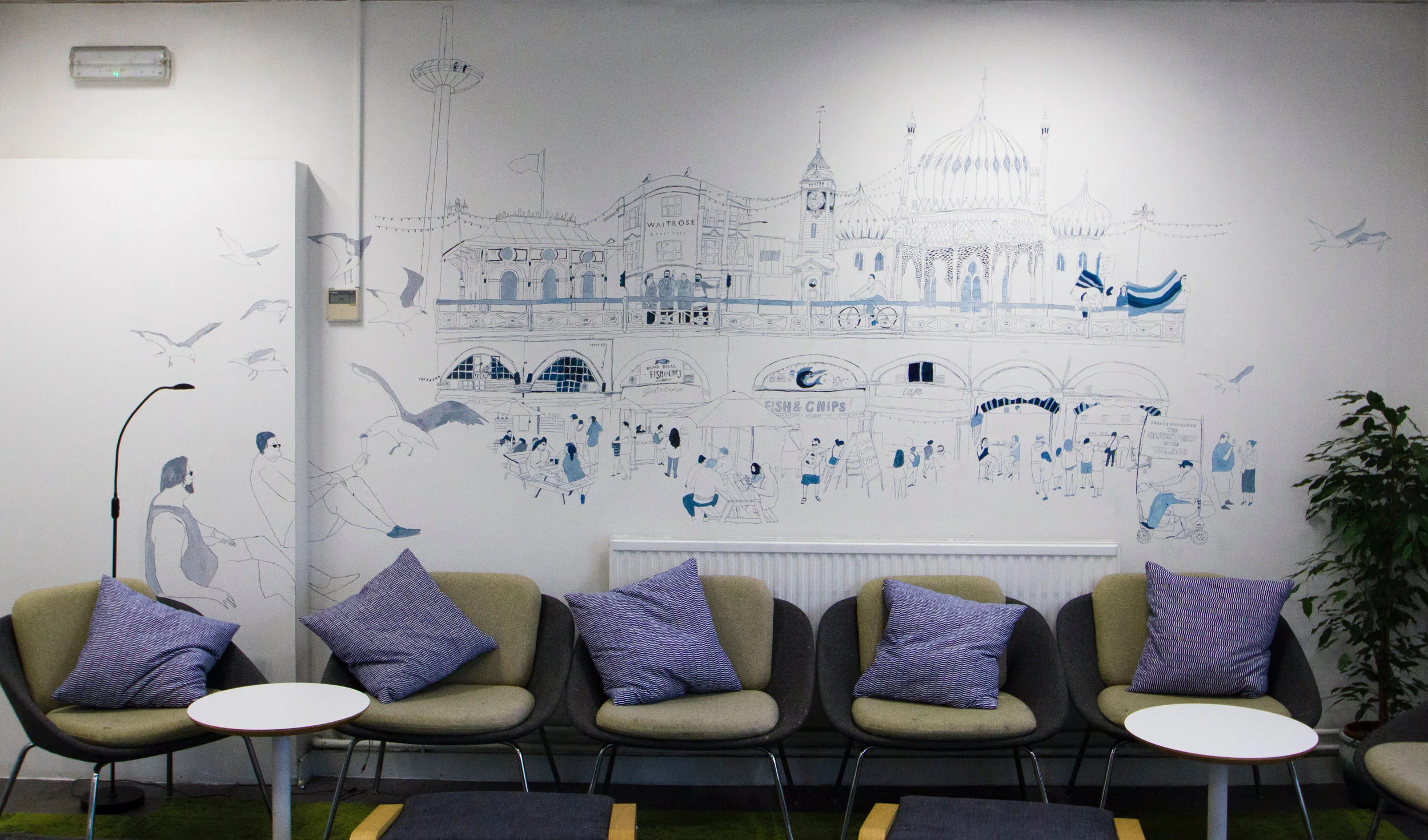 The final artwork with furniture