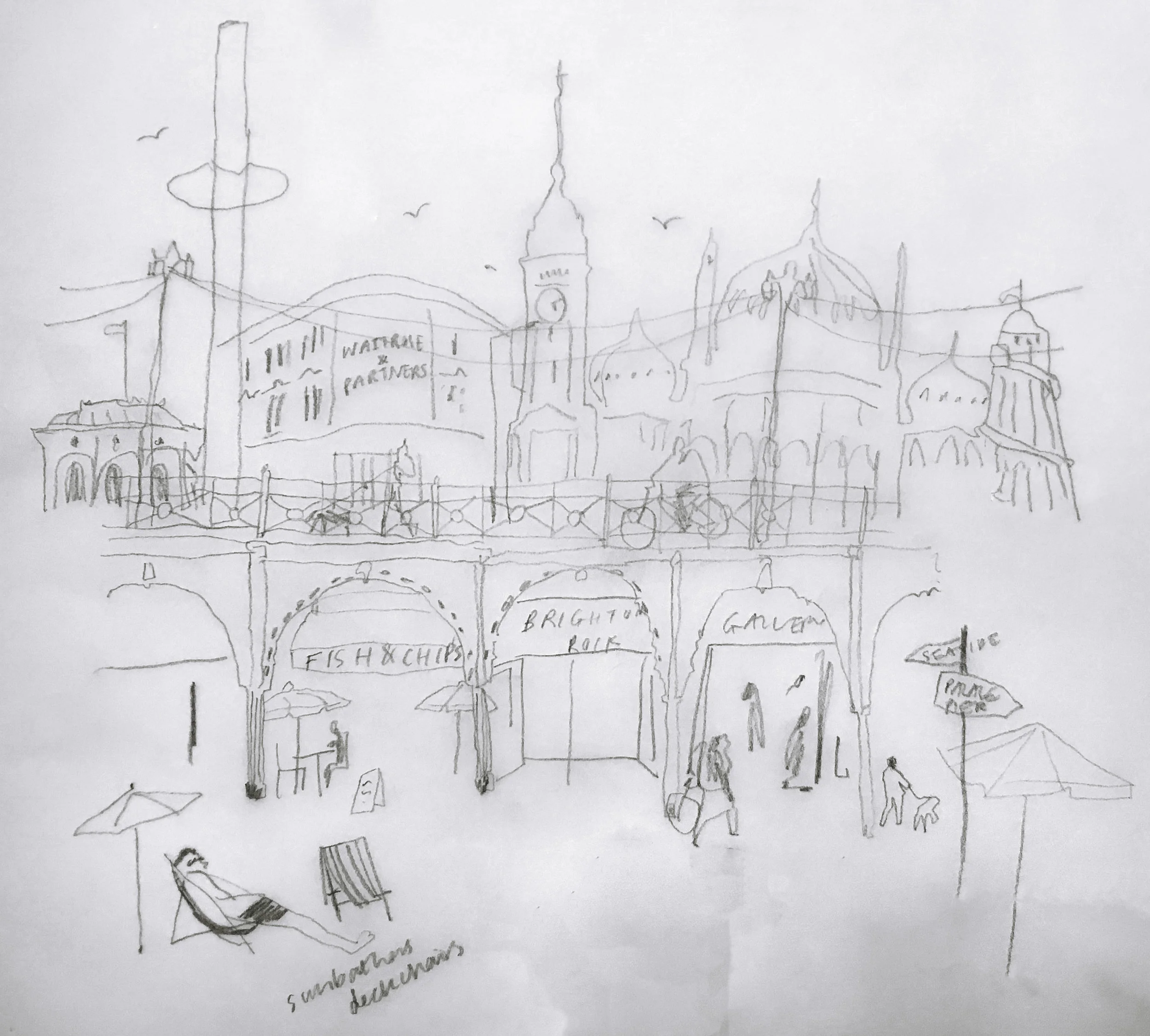 Initial rough drawing