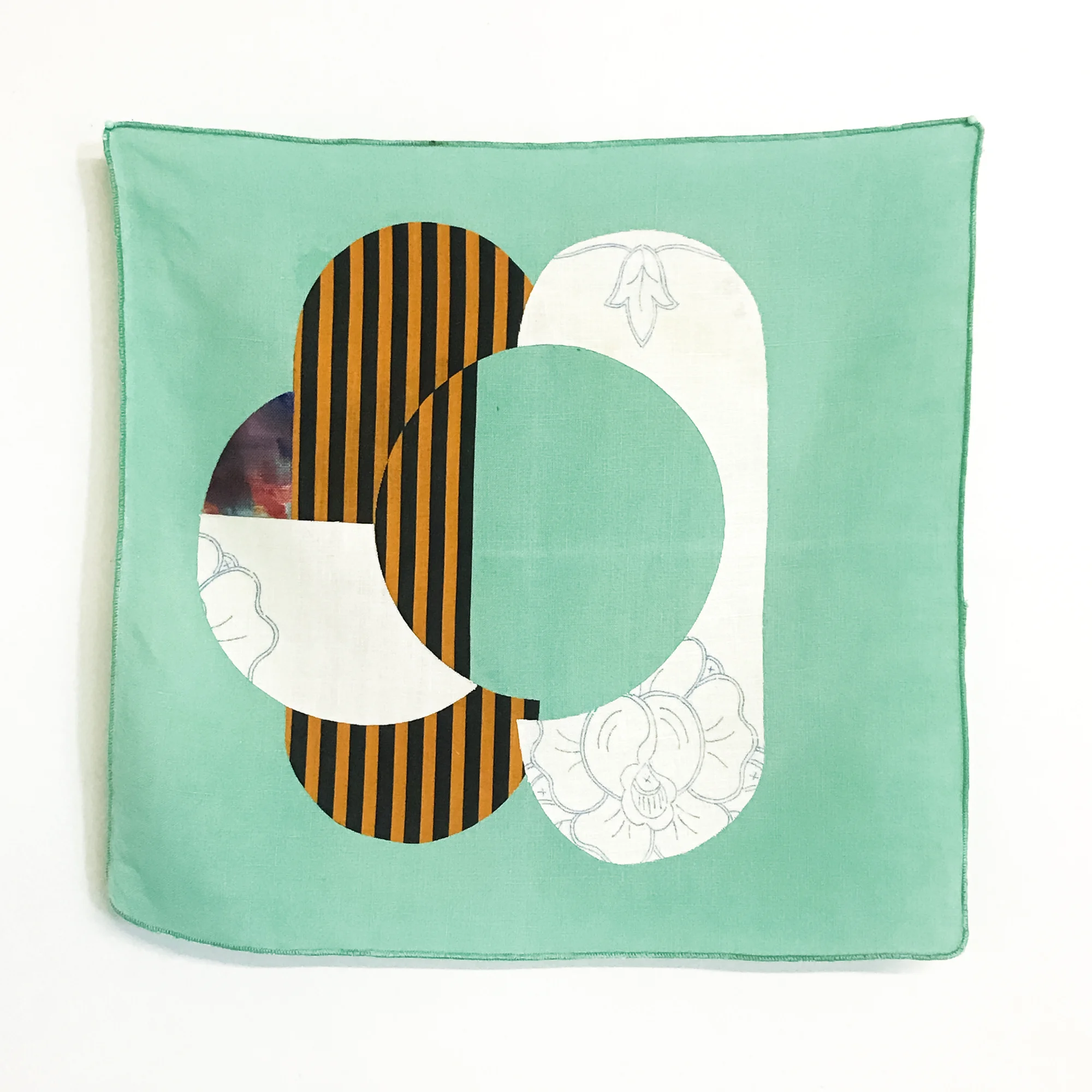 An Ideal Displacement - applique, linen and cotton